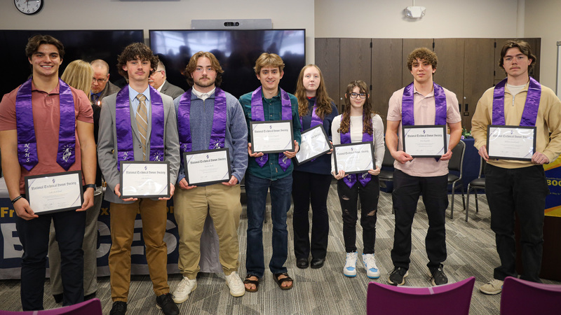 Photos of students happy with diplomas